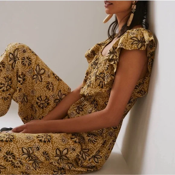 Anthropologie Kopal Myra Floral Jumpsuit S - Picture 3 of 10